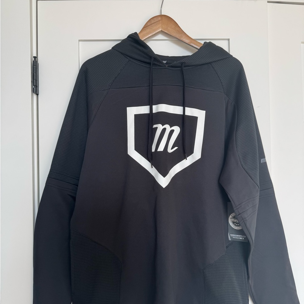 Men's Black Hoodie with Shield Logo
